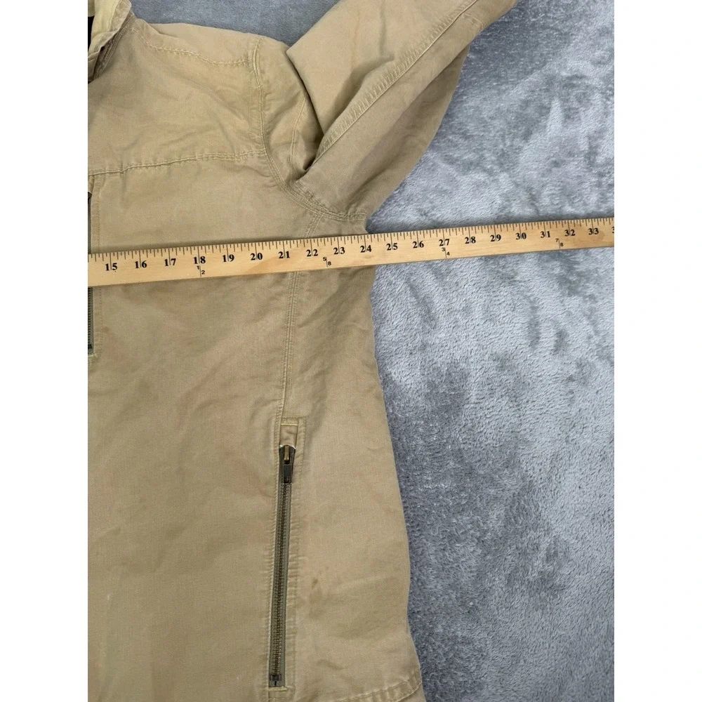 L.L.Bean Full Zip Bomber Jacket Men's Size Large Tall Beige Workwear